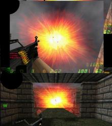Red Sharp Explosion