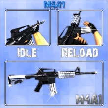 m4a1 "BlackWhite" for CS 1.6