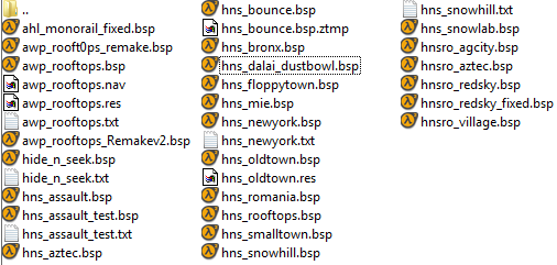 HNS pack maps